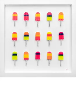Ice Ice Baby (15 Lolly Square) - Framed