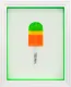 Ice Ice Baby (Green Border) - Original - Framed