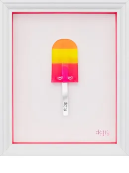 Ice Ice Baby (Pink Border) - Original - Framed