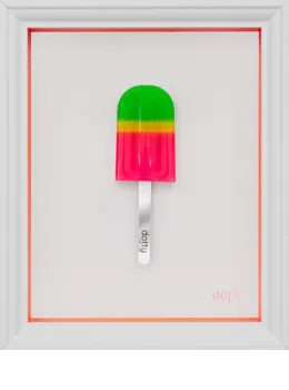 Ice Ice Baby (Red Border) - Original - Framed