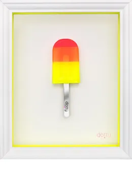 Ice Ice Baby (Yellow Border) - Original - Framed
