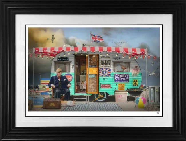 I'd Rather Be Camping - Black Framed