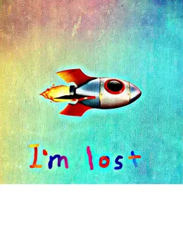 I'm Lost - Paper - White Framed