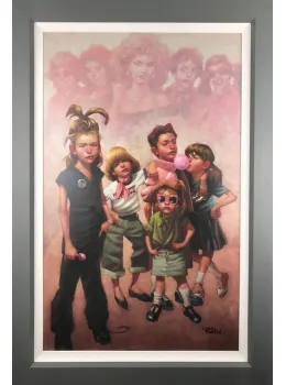 In The Pink (The Pink Ladies, Grease) - Canvas - Framed