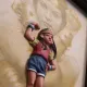 It's A Wonderful Life (Wonder Woman) - 3D Sculpture Art - Original - Framed