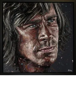 James Hunt - Canvas - Black Framed - Framed Box Canvas