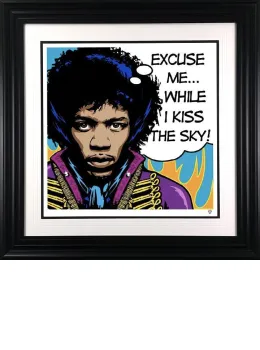 Jimi Hendrix Pop - Black Framed