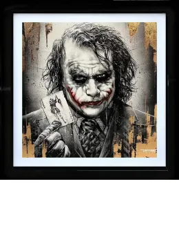 Joker Card - Original - Framed