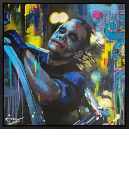 Joker Escapes - Original - Black Framed