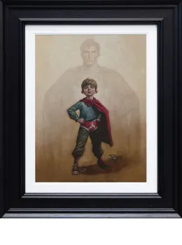 Lad Of Steel - Canvas - Black Framed