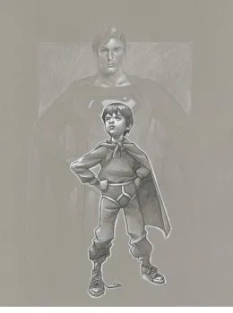 Lad Of Steel - Sketch - Print only