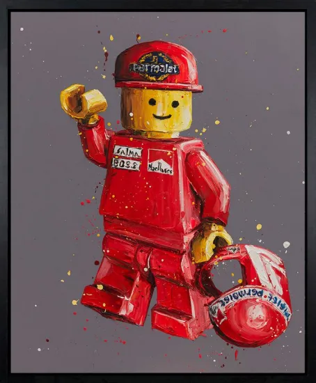 Lego Lauda - Canvas - Artist Proof Black Framed