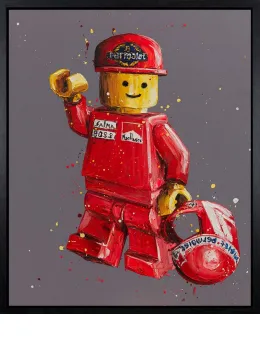 Lego Lauda - Canvas - Black Framed - Framed Box Canvas