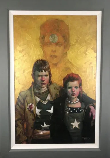 Let The Children Boogie (Bowie) - Canvas - Framed