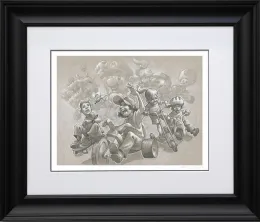 Let's A Go - Sketch - Original - Black Framed