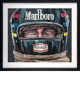 Let's Race - Artist Proof Black Framed