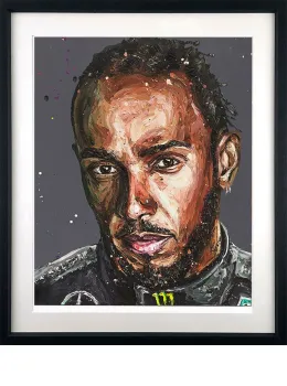 Lewis Portrait '23 - Artist Proof Black Framed
