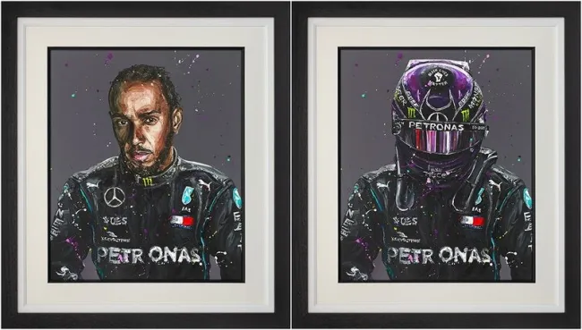 Lewis - Seven Time World Champion - 3D Lenticular - Framed Lewis - Seven Time World Champion - 3D Lenticular - Framed