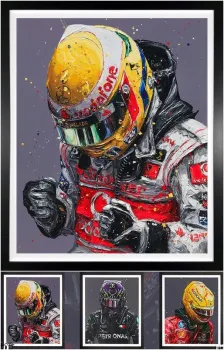 Lewis - Triple Flip - Deluxe 3D Lenticular - Framed