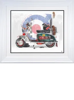 Life Is A Journey, Enjoy The Ride - White Framed