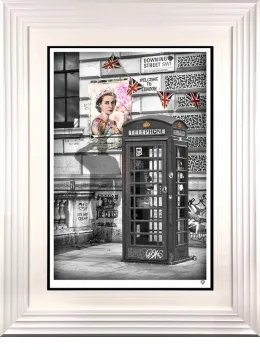 London's Calling - Ma'am - White Framed
