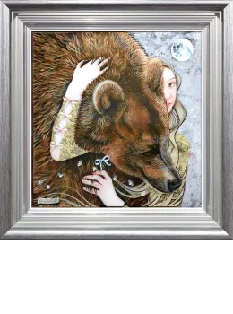 Look For The Light - Silver-Blue - Framed
