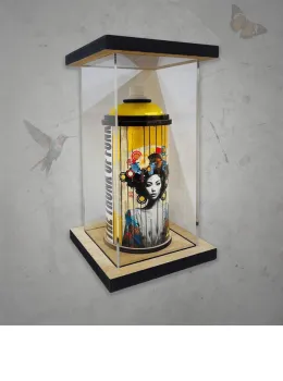Lotus - The Spraycan Series (LED Lit Spraycan) - Sculpture