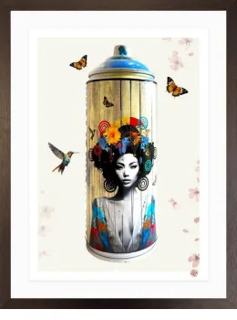 Lotus Urban Can - Paper Edition - Framed