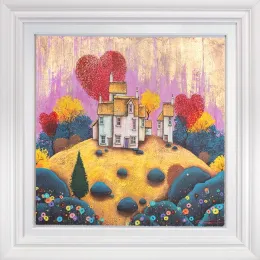 Love Hut II - White Framed