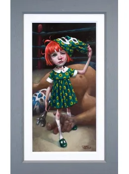 Luck Loves The Fearless - Canvas - Grey Framed