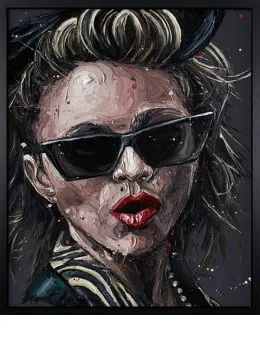 Madonna - Canvas - Black Framed - Framed Box Canvas