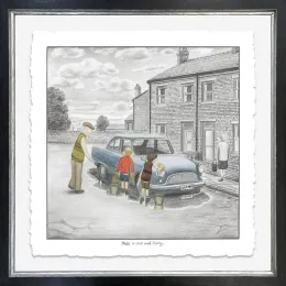 Make It Nice And Shiny - Deluxe Sketch - Framed