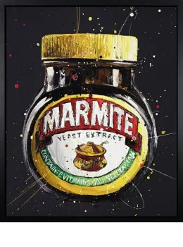 Marmite - Canvas - Black Framed - Framed Box Canvas