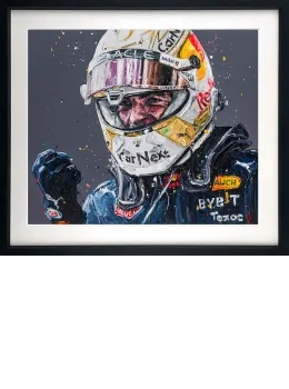 Max Verstappen '22 - Artist Proof Black Framed