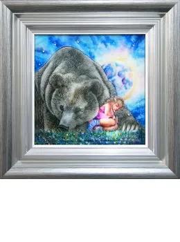 Moon Bear - Silver-Blue Framed