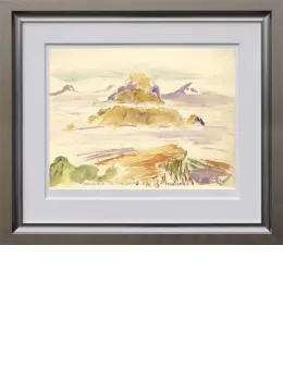 Mountains In The Clouds - Paper - Framed