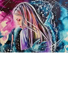 My Angel - Original On Paper - Framed