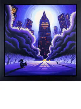 New York City Hearts - Canvas - Black Framed - Framed Box Canvas