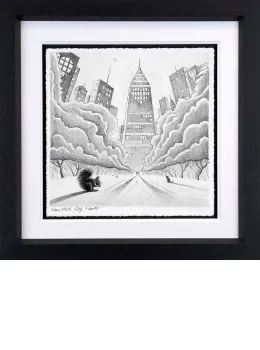 New York City Hearts - Sketch - Black Framed