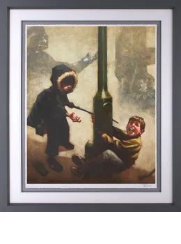 Nooooo !! (Dark Lord & Luke Skywalker) - Framed