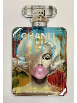 Norma Jeane No 5 - 3D Wall Sculpture, Resin Finish - With Wall Fittings