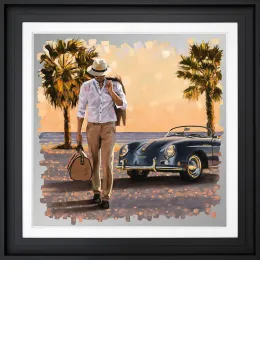Nothing Behind Me, Everything Ahead - Embellished Aluminium - Black Framed