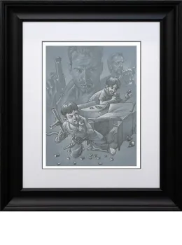 Now I Have A Machine Gun - Ho-Ho-Ho - Sketch - Framed