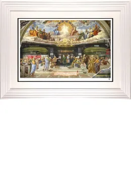 Omnia Omnibus Ubique - White Framed