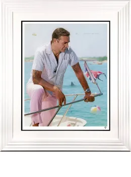 On Vacation II (Colour) - White Framed