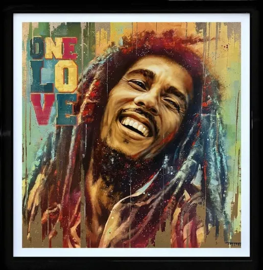 One Love (Colour) - Original - Black Framed One Love (Colour) - Original - Black Framed