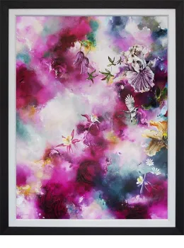 Opal I - Canvas - Black Framed