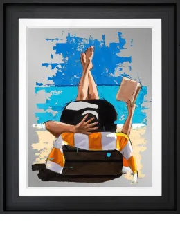 Out Of Office - Embellished Aluminium - Black Framed