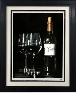 Partners In Wine - Black Framed