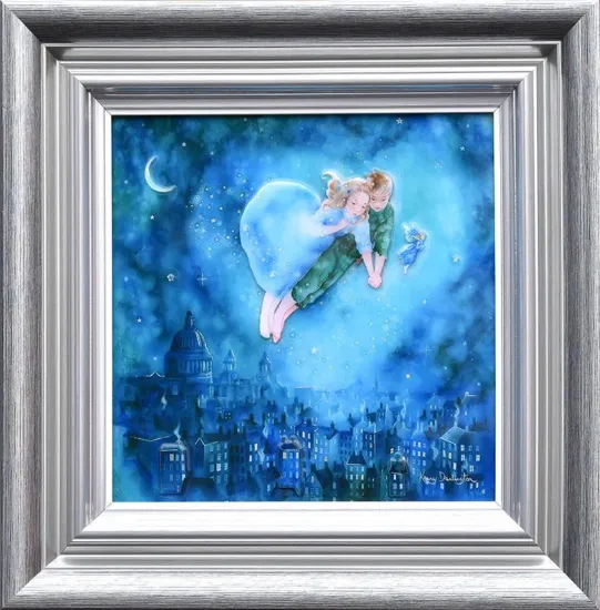Peter Pan And Wendy - Silver-Blue Framed Peter Pan And Wendy - Silver-Blue Framed
